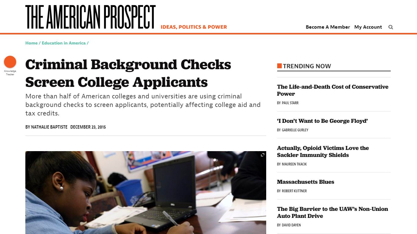 Criminal Background Checks Screen College Applicants