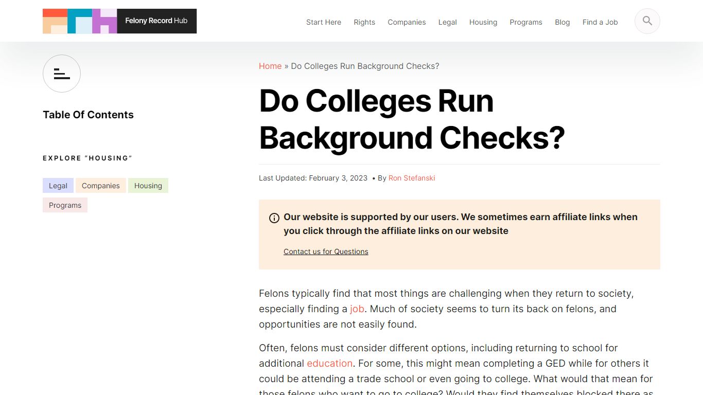 Do Colleges Run Background Checks? | Felony Record Hub