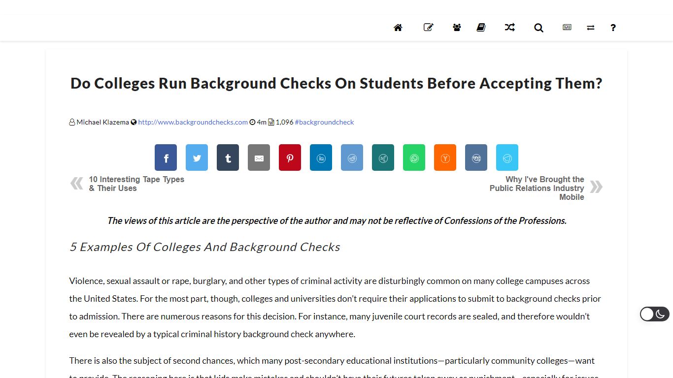Do Colleges Run Background Checks on Students Before Accepting Them?